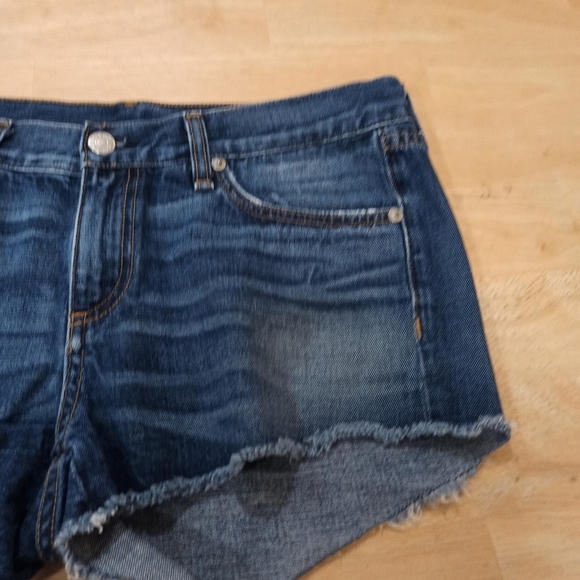 Rag And Bone Women's Cut off Denim *high-rise* Jean Shorts Blue In Cat Skills 26 - Picture 6 of 16